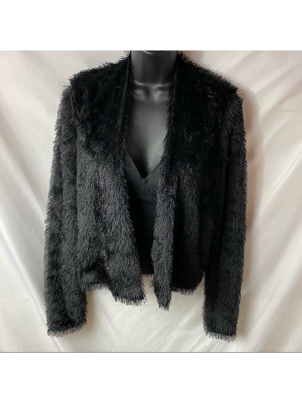 Kardashian Kolkection Faux Fur Fringe Jacket